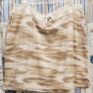 Jockey Tan Tie Front Mini Skirt Casual Resort Wear